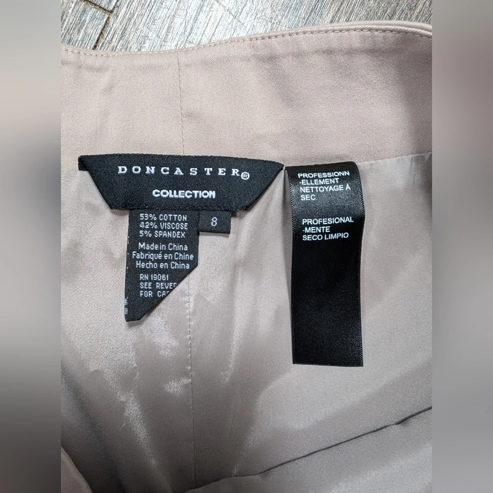 Doncaster Tan Trouser Pants Size 8 - Picture 4 of 12